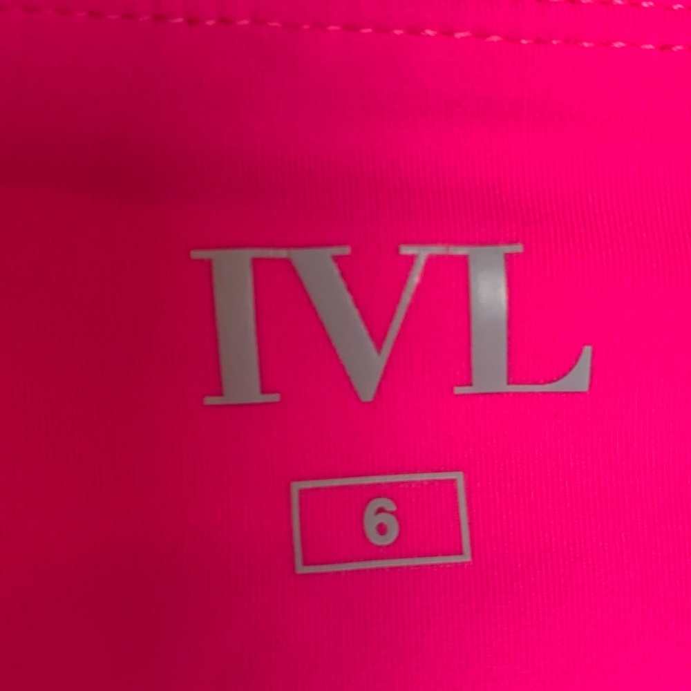 NWOT IVL Collection Hot Pink Chi Chi Leggings - Picture 6 of 8